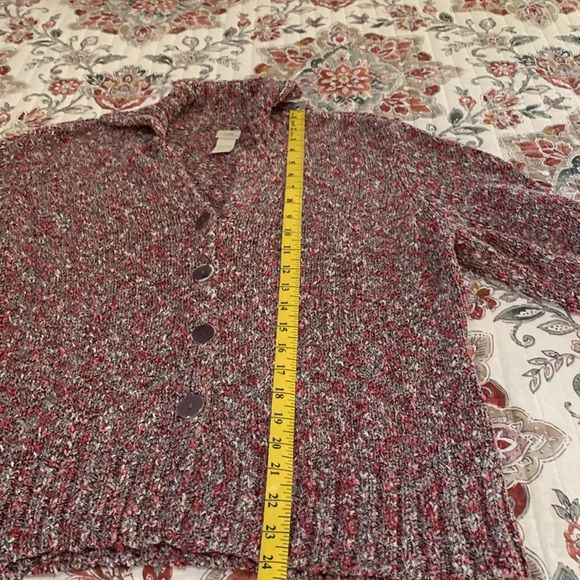 Women’s J.Jill marbled button down cardigan. - Picture 6 of 8